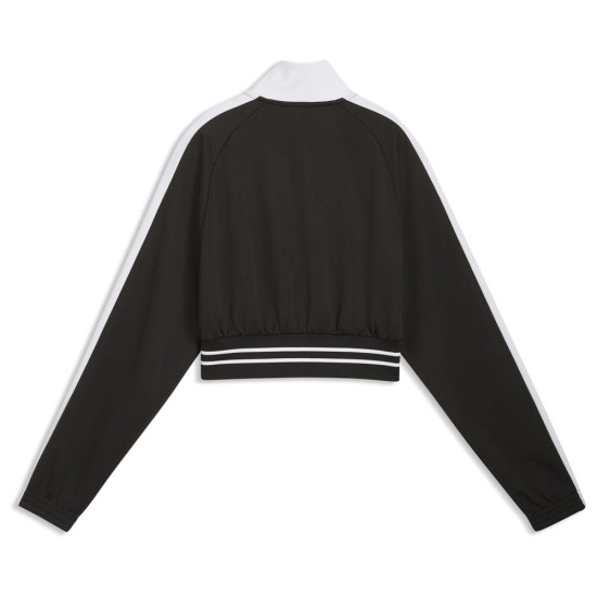 Puma Γυναικεία ζακέτα T7 Pique Relaxed Cropped Track Top